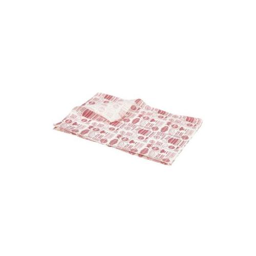 Greaseproof paper red steak house design 25 x 35cm