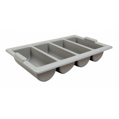 Plastic cutlery tray grey 53 25x33cm 21x13