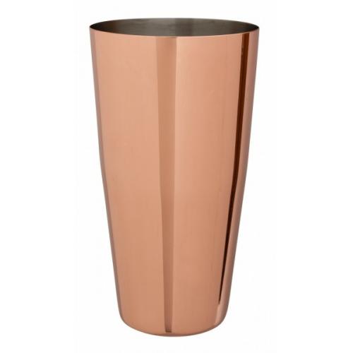 Polished copper boston cocktail shaker can 80cl 28oz