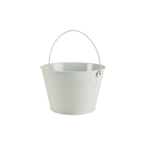 Stainless steel serving bucket white 6l 211oz