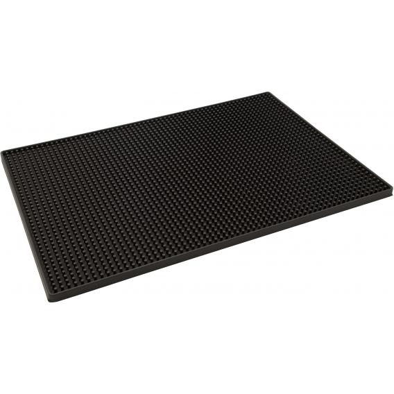 Rubber bar service mat black 45x30cm 18x12