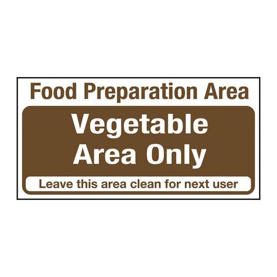Food preparation vegetable area only 4x8