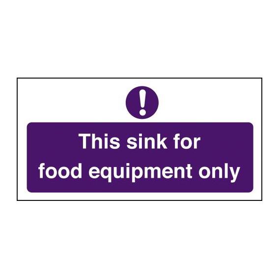 This sink for food equipment only 4x8