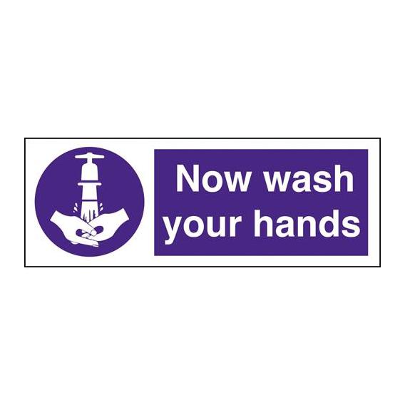 Now wash your hands 80x230mm