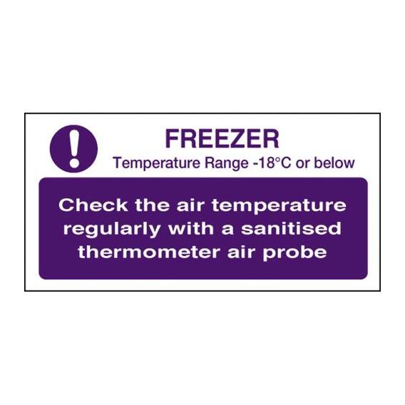 Freezer check temperature 4x8