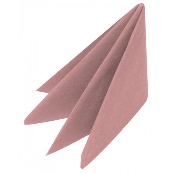 Pink napkin 40cm square 4 fold 3 ply