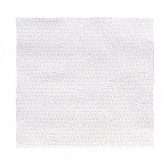 White napkin 33cm square 8 fold 2 ply