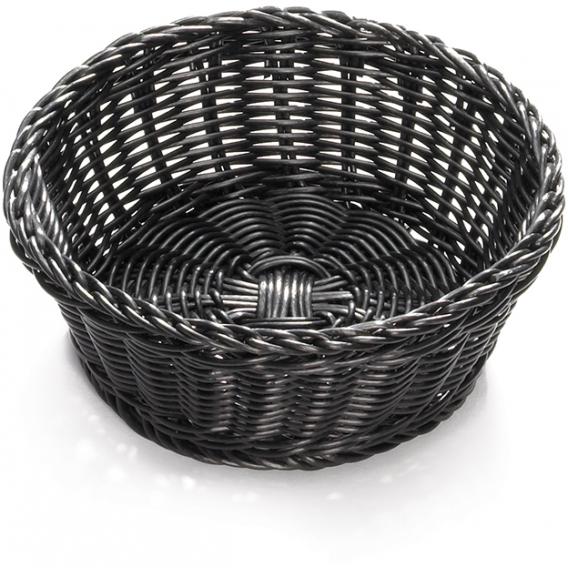 Handwoven ridal round basket black
