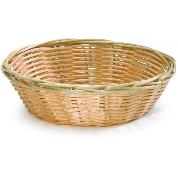 Handwoven round basket natural 17 75x5cm