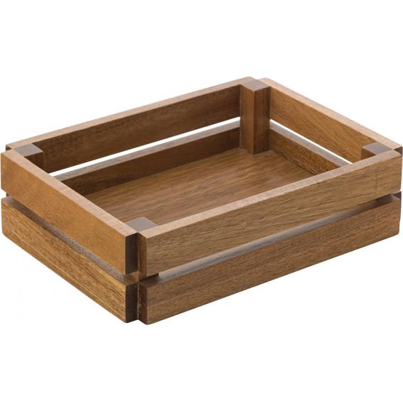 Crates small wooden crate acacia 22x16cm 8 75x6 55
