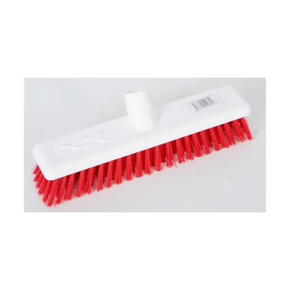 Soft fibre hygiene broomhead red 12 30cm