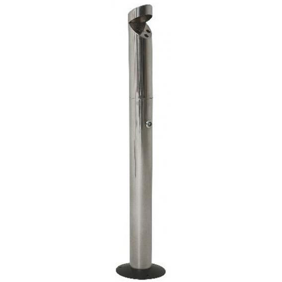 Pole ashtray floor mounted stainless steel 92x7 5cm 36x3