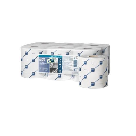 Tork reflex wiping paper plus centerfeed roll 2 ply white