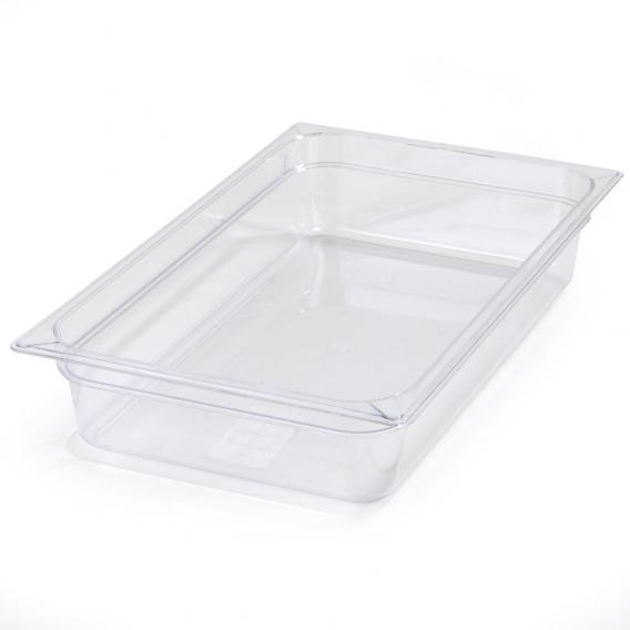 Carlisle polycarbonate gastronorm 1 1 food pan clear 100mm deep