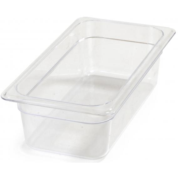 Carlisle polycarbonate gastronorm 1 3 food pan clear 150mm deep
