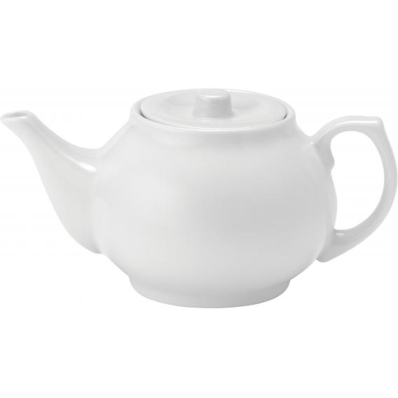 Pure white economy teapot 43cl 15oz