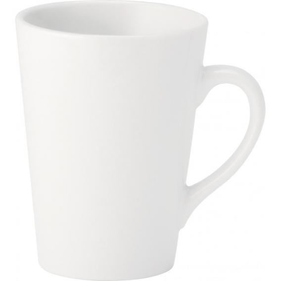 Pure white economy latte mug 24cl 8 5oz