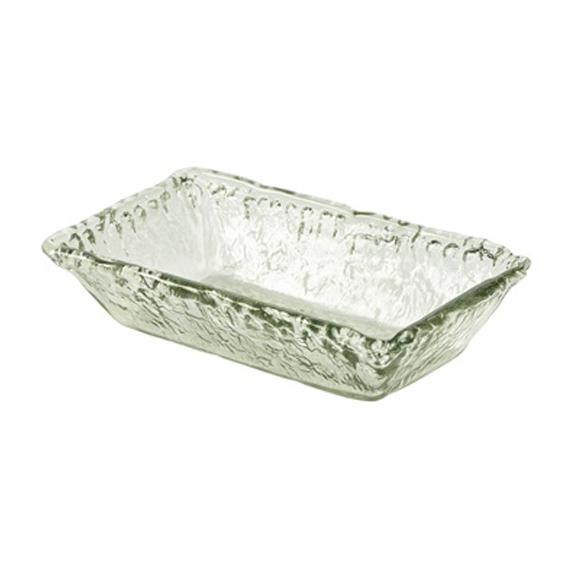 Genware glass rectangular bowl 21x13x5cm