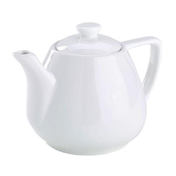 Royal genware porcelain contemporary teapot 92cl 32oz