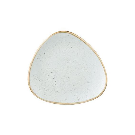 Churchill stonecast triangle plate duck egg blue 26 5cm 10 5