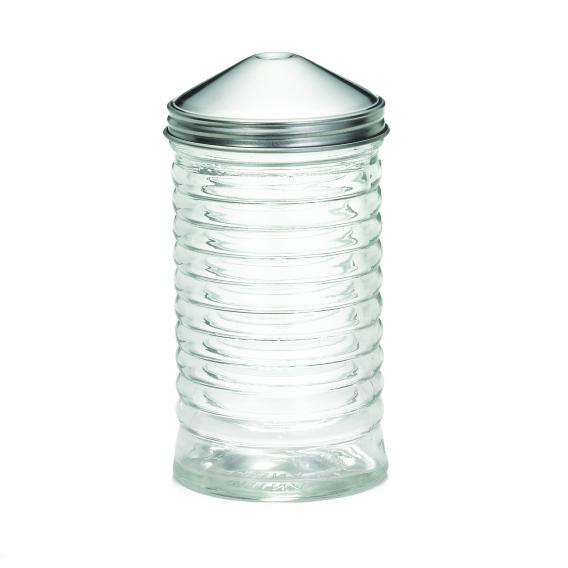 Beehive glass pourer with centre pour top