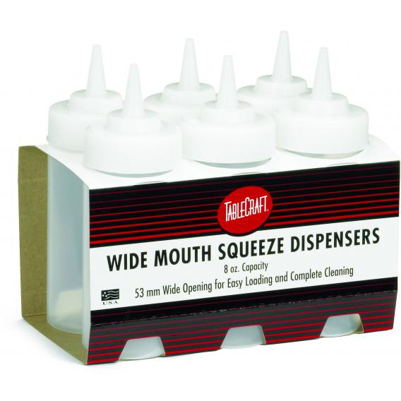 Widemouth squeeze dispenser clear 236ml 8oz