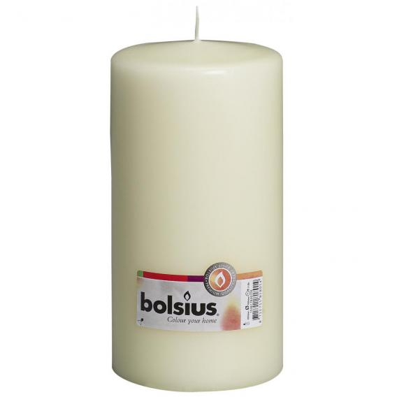 Bolsius pillar candle ivory 100mm diameter 200mm tall