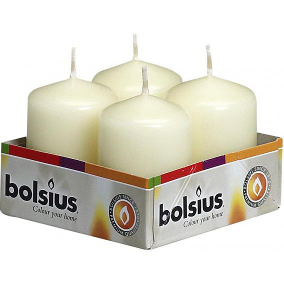 Bolsius pillar candle ivory 40mm diameter 60mm tall