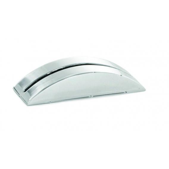 Stainless steel curved card holder