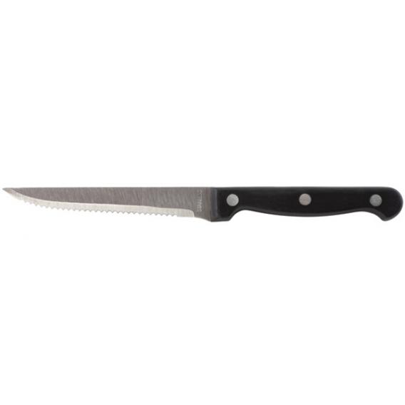 Genware steak knife with black poly handle