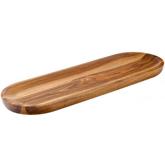 Acacia wood serving board 17x5 5