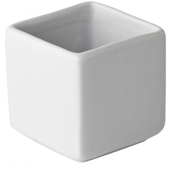 Titan porcelain gourmet square bowls 10cl 3 25oz to fit 15cm 6 tray