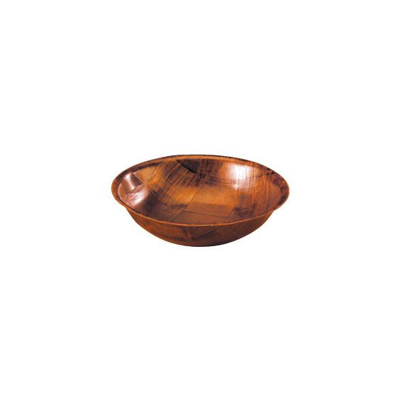 Wood bowl mahogany finish 30cm