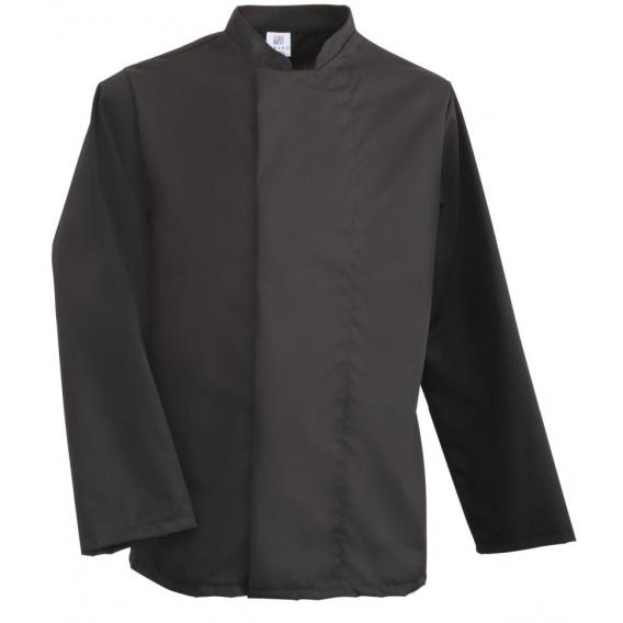 Black long sleeve coolmax mesh back chefs jacket large