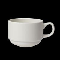 Simplicity slimline stacking cup white 20cl 7oz