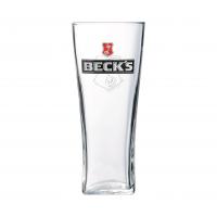 Beer glass becks toughened 20oz 57cl ce nucleated
