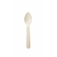 Biodegradable birchwood teaspoon
