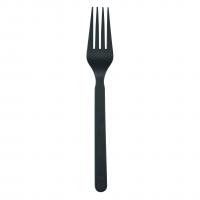 Biodegradable compostable fork black