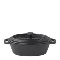 Cast iron casserole dish oval 12 5x9cm 5x3 5 25cl 8 5oz