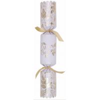 Crackers deluxe white gold merry christmas 35 5cm 14
