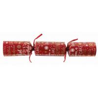 Crackers script red cream recyclable 28cm 11
