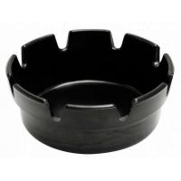 Crown style ashtray melamine black 10cm 4