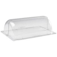 Display cover roll top polycarbonate for melamine buffet platters gn 1 1