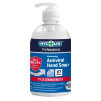 Hand soap antiviral v7 hycolin 500ml pump