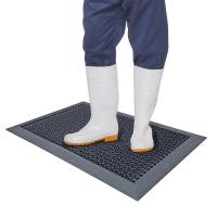 Hygiwell floor mat disinfectant foot bath black 55x80cm 21 7x31 5