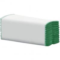 Jangro c fold hand towel 1 ply green