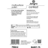 Jangro contract multi surface polish 750ml spray