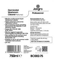 Jangro perfumed germicidal washroom cleaner 750ml spray