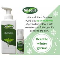 Nilaqua fragrance free instant foaming hand sanitiser plus 500ml pump bottle