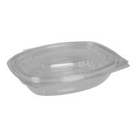 Salad bowl oval hinged lid 37 5cl 12 5oz